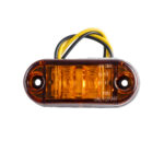 GloboStar® 79908 Πλευρικά Φώτα Όγκου Φορτηγών LED 2xSMD2835 DC 10-30V 2W 134lm IP66 Πορτοκαλί - Μ6.5 x W3 x H1.8cm - Image 3