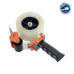GloboStar® 79951 Επαγγελματική Μηχανή Ταινίας Συσκευασίας Χειρός DELI Μ16.5 x Π7.8 x Υ24cm - Πορτοκαλί & Μαύρο
