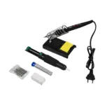 GLOBOSTAR® ELEKIT 79978 Ολοκληρωμένο DIY ΚΙΤ Εργαλείων Ηλεκτρονικού - Κολλητήρι & Βάση, Απορροφητική Τρόμπα Κόλλησης, Πλαγιοκόφτης, Τσιμπιδάκι Tweezer, Πενσέτα, Καλάι Κόλλησης, Κοπίδια, Φαλτσέτες & Ψηφιακό Πολύμετρο - Μ26 x Π18 x Υ5.5cm - Image 3