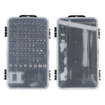 GLOBOSTAR® ELEKIT 79996 Ολοκληρωμένο Mini DIY ΚΙΤ με 115 Μικροεργαλεία σε 1 Βαλιτσάκι για Επισκευές Κινητών Τηλεφώνων, Laptop, Οπτικών & κλπ Μικροεπισκευών - Μαύρο & Λευκό - Μ15.5 x Π10 x Υ5cm - Image 3