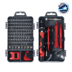 GLOBOSTAR® ELEKIT 79999 Ολοκληρωμένο Mini DIY ΚΙΤ με 115 Μικροεργαλεία σε 1 Βαλιτσάκι για Επισκευές Κινητών Τηλεφώνων, Laptop, Οπτικών & κλπ Μικροεπισκευών