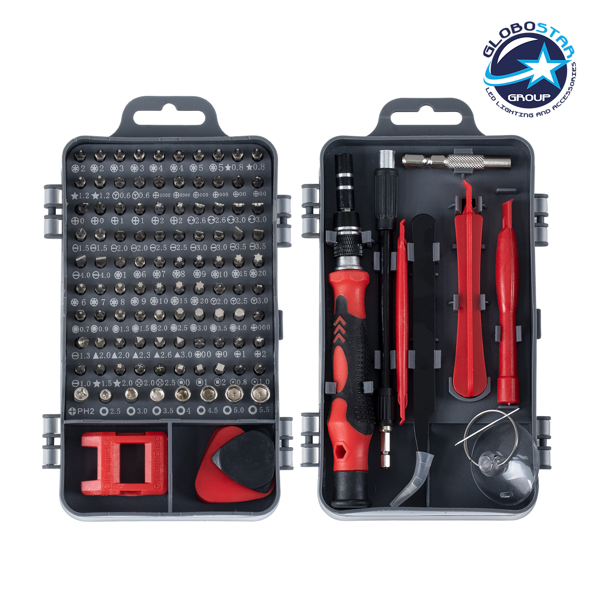 79999_1 GLOBOSTAR® ELEKIT 79999 Ολοκληρωμένο Mini DIY ΚΙΤ με 115 Μικροεργαλεία σε 1 Βαλιτσάκι για Επισκευές Κινητών Τηλεφώνων, Laptop, Οπτικών & κλπ Μικροεπισκευών - Image 1