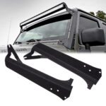 GloboStar® 85559 ΣΕΤ 2 Βάσεις Στήριξης για 1 Μπάρα LED για JEEP WRANGLER TJ Μοντέλο από 1997 έως 2006 - Image 2