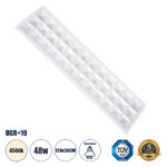 GLOBOSTAR® ZEUS 60972 Χωνευτό Panel Οροφής 120x30 με Anti Glare Reflector LED 48W 7200lm 120° CRI≥85Ra UGR<19 AC 220-240V IP20 Φυσικό Λευκό 4500K - Lumileds SMD Chip & TÜV SÜD Driver - Λευκό Γαλακτερό - Μ120 x Π30 x Υ3.3cm / Q116 x 26cm - 5 Χρόνια Εγγύηση - Image 2