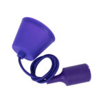 GLOBOSTAR® CABLITO 61560 Μοντέρνο Κρεμαστό Φωτιστικό Οροφής με Ντουί 1 x E27 AC 220-240V IP20 - Μωβ - Μ4 x Π4 x Υ110cm - Image 5