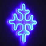 GloboStar® 78580 Φωτιστικό Ταμπέλα Φωτεινή Επιγραφή NEON LED Σήμανσης SNOWFLAKE 5W με Καλώδιο Τροφοδοσίας USB - Μπαταρίας 3xAAA (Δεν Περιλαμβάνονται) - Γαλάζιο - Image 6