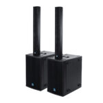 GloboStar® FDB K803+K112BAS 98024-98025-SET PA Column System - Ενεργό Αυτοενισχυόμενο Σετ Ηχείων & Subwoofer Column Κολωνάτο με Ψηφιακό Ενισχυτή FA2.36 AC 220V/50-60Hz - 600W RMS/8Ω + 400W RMS/8Ω (4000W Peak) - IP20 - Μαύρο - Σετ 4 Τεμαχίων - Image 2