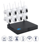 GloboStar® 86040 Ασύρματο Καταγραφικό με 8 x Camera 2MP 1080P WiFi  360° Μοιρών - Αδιάβροχο IP66 - Νυχτερινή Όραση με LED IR - Διπλή Κατέυθυνση Ομιλίας - Ανιχνευτή Κίνησης - Νυχτερινή Λήψη - Λευκό - Image 2