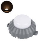 GLOBOSTAR® WALLLIGHT-MONA 90628 Μοντέρνο Φωτιστικό Τοίχου - Απλίκα LED 6W 660lm 360° DC 24V Αδιάβροχο IP65 Θερμό Λευκό 2700K - CREE COB Chip & TÜV SÜD Driver - Γκρι Ανθρακί Ματ - Μ11 x Π11 x Υ6.5cm - 3 Χρόνια Εγγύηση - Image 2