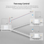 GloboStar® 80067 SONOFF T2EU3C-RF - 433MHz Wireless Smart Wall Touch Button Switch 3 Way - RF Series - Image 6