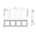 GloboStar® 80086 SONOFF SwitchMan M5-80 Wall Frame 4 Way - L29.9 X W8.6 X H1.48CM - Image 3