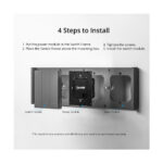 GloboStar® 80086 SONOFF SwitchMan M5-80 Wall Frame 4 Way - L29.9 X W8.6 X H1.48CM - Image 5