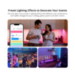 GloboStar® 80098 SONOFF L3-5M RGB Smart LED Strip Light WiFi 2.4GHz 90 SMD/5M 5050 5m Roll & Power Adapter DC 5V Max 10W - Image 6