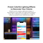 GloboStar® 80099 SONOFF L3-5M-PRO RGBIC Digital IC RGB Smart LED Strip Light WiFi 2.4GHz 90 SMD/M 5050 5m Roll & Power Adapter DC 5V Max 10W - Image 6