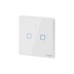 GloboStar® 80131  SONOFF T2EU2C-RF - 433MHz Wireless Smart Wall Touch Button Switch AC 100-240V Max 4A (2A/Way) 2 Way - RF Series - Image 3