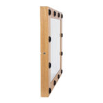 GloboStar® MAKEUP MIRROR-80x80-1 Μοντέρνος Καθρέπτης Μακιγιάζ με Πλαίσιο Φυσικού Ξύλου με Διακόπτη On/Off 12 x E27 AC220-240V - Μ80 x Π7 x Υ80cm - Μπεζ Δρυς - Image 6
