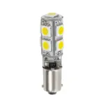 GLOBOSTAR® BA9S-T4W 81289 Λάμπα Ba9S T4W LED 2.66W 266lm 270° DC 12V IP20 Ψυχρό Λευκό 6000K - 9 x Epistar SMD5050 Chip - Μ1 x Π1 x Υ4cm - 1 Χρόνο Εγγύηση - Image 3