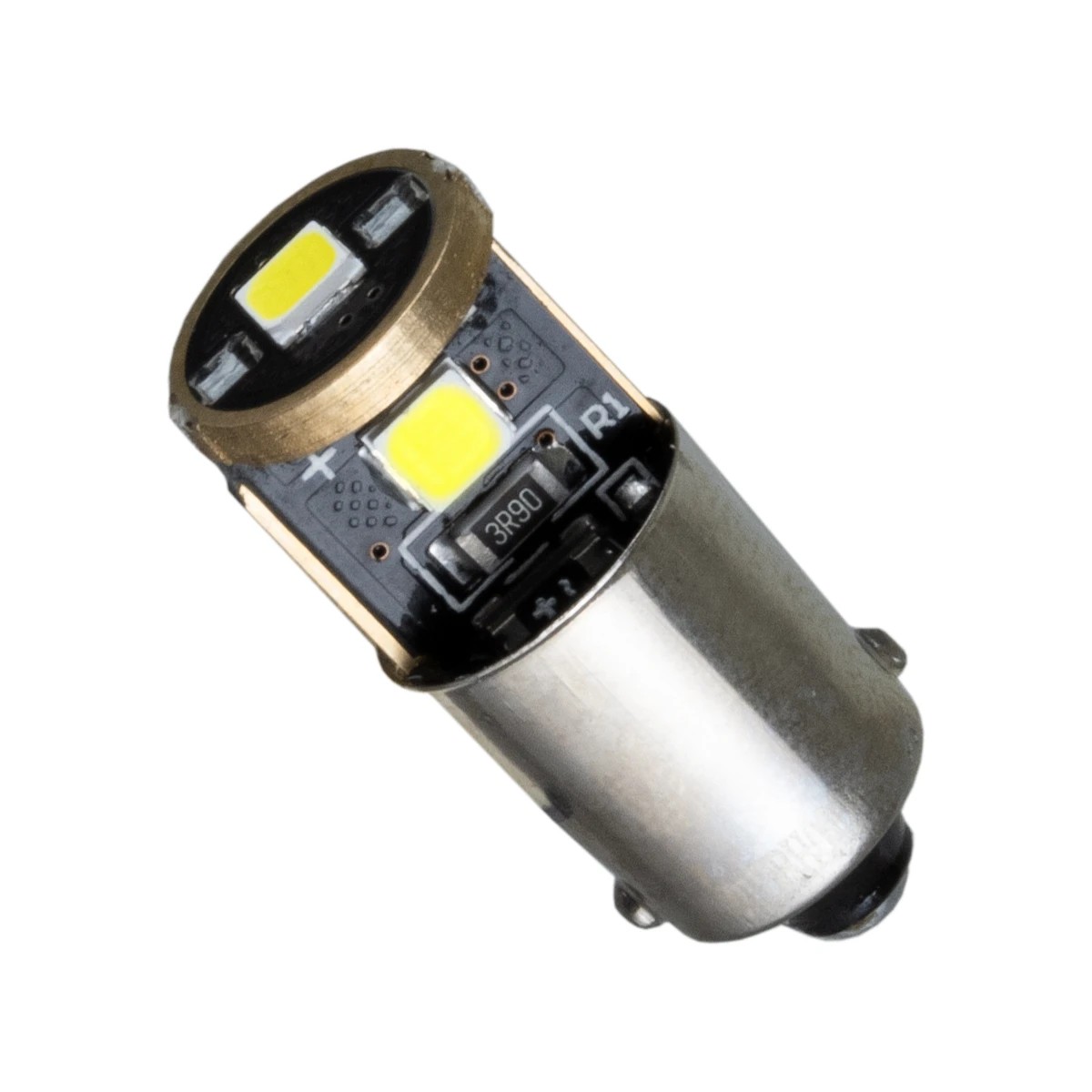 81290_01 GloboStar® BA9S - T4W 81290 Λάμπα Αυτοκινήτου 3rd Generation Can-Bus Extreme Series LED 3 SMD 3030 5W 450lm 360° DC 12-22V IP20 Ψυχρό Λευκό 6000K - Image 1