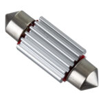 GloboStar® C5W 81314 Λάμπα Αυτοκίνητου 36mm FESTOON  2nd Generation Can-Bus Series LED 6 SMD 5630 4W 480lm 120° DC 12V IP20 Μπλε - Image 2