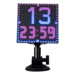 GloboStar® 81501 LED Scrolling Display 32x32 Pixel - Κυλιόμενη Ψηφιακή Πινακίδα / Επιγραφή Μονής Όψης P10 LED SMD DC 5V USB - Λειτουργία μέσω Wi-Fi με Εφαρμογή APP - IP20 - Μ13.2 x Π4 x Υ25cm - Πολύχρωμο RGBW - 1 Χρόνο Εγγύηση - Image 3