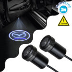 GloboStar® 81613 MAZDA Ghost Car Brand Logo Projector - Προτζέκτορας Προβολής Μάρκας Αυτοκινήτου LED CREE XHP35 3W 240lm 120° DC 12V IP20 Ψυχρό Λευκό 6000K