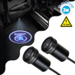 GLOBOSTAR® GHOSTLOGO 81624 Projector Προβολής Μάρκας Αυτοκινήτου "SKODA" LED 2.5W/5W 100lm/200lm 45° DC 12V Αδιάβροχο IP65 Ψυχρό Λευκό 6000K - CREE XHP35 Chip - Μ2.2 x Π3.4 x Υ2.2cm / Q1.9cm - Πακέτο 2 Τεμαχίων - 1 Χρόνο Εγγύηση