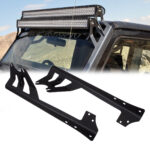 GloboStar® 85558 ΣΕΤ 2 Βάσεις Στήριξης για 2 Μπάρες LED για JEEP WRANGLER JK Μοντέλο από 2007 έως 2018 - Image 2