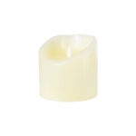 GLOBOSTAR® FIREFLAME 79541 Διακοσμητικό Κερί Παραφίνης με Εφέ Κινούμενης Φλόγας & IR Ασύρματο Χειριστήριο LED 0.5W 25lm 180° DC 3V με 2xAA Μπαταρίες IP20 Θερμό Λευκό 2700K Dimmable - Μπεζ - Μ10 x Π10 x Υ10cm - 2 Χρόνια Εγγύηση - Image 2