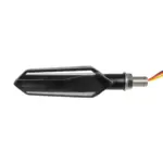GloboStar® 81756 ΣΕΤ 2 x Φλάς Μοτοσυκλέτας Universal Knife LED SMD 5050 1.2W/2.4W 216lm/432lm DC 12V 2 Λειτουργιών Κόκκινο για Πορείας-Stop & με Τρεχούμενο Εφέ Φωτισμού Πορτοκαλί για Φλας Αδιάβροχα IP65 - Image 4