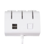 GloboStar® 81807 Πολύπριζο - Φορτιστής Αυτοκινήτου 2 x USB 3.1A & 3 x Θύρες Αναπτήρα Αυτοκινήτου DC 12-24V Max 60W Μαύρο Λευκό - Image 3