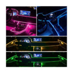 GloboStar® 81843 Car Optic Fiber LED Kit Smart Bluetooth - Φωτισμός Κιτ Οπτικής Ίνας Αυτοκινήτου DC 12V 10W με Smart Bluetooth Controller & Εφαρμογή APP Αδιάβροχο IP65 Πολύχρωμο RGB - Image 4