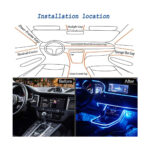 GloboStar® 81843 Car Optic Fiber LED Kit Smart Bluetooth - Φωτισμός Κιτ Οπτικής Ίνας Αυτοκινήτου DC 12V 10W με Smart Bluetooth Controller & Εφαρμογή APP Αδιάβροχο IP65 Πολύχρωμο RGB - Image 5
