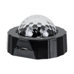 GloboStar® 81844 Φορητό Διακοσμητικό Φωτιστικό Ειδικών Φωτορυθμικών Εφέ PARTY Disco LED 3W DC 5V 300mAh Επαναφορτιζόμενο - Sound Activated - Καλώδιο Τροφοδοσίας USB - Βάση με Μαγνήτη - Πολύχρωμo RGB IP20 Μ7.5 x Π7.5 x Υ4.5cm - Image 4