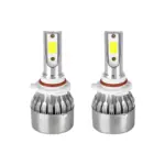 GloboStar® 82010 HB4 9006 C6 Line KIT Βασικού Φωτισμού Αυτοκινήτου & Φορτηγού 1st Generation Can-Bus Series LED CREE CXB COB 24W/48W 4800lm/9600lm DC 12V Αδιάβροχο IP65 Ψυχρό Λευκό 6000K