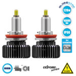 GloboStar® 82067 H11 360° Line Extreme KIT Βασικού Φωτισμού Αυτοκινήτου & Φορτηγού 3rd Generation Can-Bus Extreme Truck Series LED CREE CXB COB 120W 16800lm DC 9-32V Αδιάβροχο IP66 Ψυχρό Λευκό 6000K
