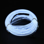 GloboStar® 82200 TUBE 360° Degree Διακοσμητική EL-Wire Neon Αυτοκινήτου Κορδόνι ΣΕΤ 3m 1W/3m 30lm/m 360° DC 12V με Βύσμα Αναπτήρα Αυτοκινήτου Αδιάβροχη IP68 Ψυχρό Λευκό 6000K - Image 5