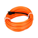 GloboStar® 82201 TUBE 360° Degree Διακοσμητική EL-Wire Neon Αυτοκινήτου Κορδόνι ΣΕΤ 3m 1W/3m 30lm/m 360° DC 12V με Βύσμα Αναπτήρα Αυτοκινήτου Αδιάβροχη IP68 Πορτοκαλί - Image 4