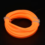 GloboStar® 82201 TUBE 360° Degree Διακοσμητική EL-Wire Neon Αυτοκινήτου Κορδόνι ΣΕΤ 3m 1W/3m 30lm/m 360° DC 12V με Βύσμα Αναπτήρα Αυτοκινήτου Αδιάβροχη IP68 Πορτοκαλί - Image 5