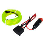 GloboStar® 82202 TUBE 360° Degree Διακοσμητική EL-Wire Neon Αυτοκινήτου Κορδόνι ΣΕΤ 3m 1W/3m 30lm/m 360° DC 12V με Βύσμα Αναπτήρα Αυτοκινήτου Αδιάβροχη IP68 Πράσινο Φωσφορούχο - Image 3