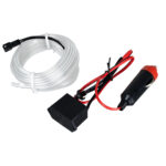 GloboStar® 82204 TUBE 360° Degree Διακοσμητική EL-Wire Neon Αυτοκινήτου Κορδόνι ΣΕΤ 3m 1W/3m 30lm/m 360° DC 12V με Βύσμα Αναπτήρα Αυτοκινήτου Αδιάβροχη IP68 Γαλάζιο - Image 3