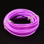 GloboStar® 82207 TUBE 360° Degree Διακοσμητική EL-Wire Neon Αυτοκινήτου Κορδόνι ΣΕΤ 3m 1W/3m 30lm/m 360° DC 12V με Βύσμα Αναπτήρα Αυτοκινήτου Αδιάβροχη IP68 Μωβ - Image 5