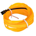 GLOBOSTAR® ELWIRE 82208 Κιτ Διακοσμητικού Φωτισμού Αυτοκινήτου LED 1.2W 84lm 360° DC 12V Αδιάβροχο IP65 Κίτρινο - Μ300 x Π1 x Υ0.3cm - 1 Χρόνο Εγγύηση - Image 4
