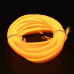 GLOBOSTAR® ELWIRE 82208 Κιτ Διακοσμητικού Φωτισμού Αυτοκινήτου LED 1.2W 84lm 360° DC 12V Αδιάβροχο IP65 Κίτρινο - Μ300 x Π1 x Υ0.3cm - 1 Χρόνο Εγγύηση - Image 5