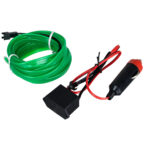 GLOBOSTAR® ELWIRE 82209 Κιτ Διακοσμητικού Φωτισμού Αυτοκινήτου LED 1.2W 84lm 360° DC 12V Αδιάβροχο IP65 Πράσινο - Μ300 x Π1 x Υ0.3cm - 1 Χρόνο Εγγύηση - Image 3