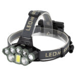 GLOBOSTAR® HEADLAMP 79062 Φακός Κεφαλής LED 40W 4000lm 15~60° DC 5V με USB-C με Επαναφορτιζόμενη Μπαταρία Li-ion 3.7V 2x18650 6000mAh Αδιάβροχο IP54 Ψυχρό Λευκό 6000K - CREE XML2-T6 Chip - Μ9.2 x Π3 x Υ4.5cm - 1 Χρόνο Εγγύηση - Image 2