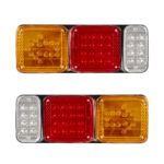 GLOBOSTAR® ARROWLIGHT 999-0262 Πίσω Φανάρι Οχημάτων Βέλος LED 9W 360lm 180° DC 24V Αδιάβροχο IP66 Πορτοκαλί & Κόκκινο & Ψυχρό Λευκό 6000K - Μ40 x Π3.5 x Υ15cm - Πακέτο 2 Τεμαχίων - 1 Χρόνο Εγγύηση