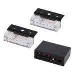 GloboStar® 85004 PRO Series ΣΕΤ 2 x Μπάρες Σήμανσης Οχήματος Ασθενοφόρου για Αυτοκίνητα & Φορτηγά 3 Προγραμμάτων Φωτισμού STROBE LED HIGH POWER 6W DC 10-30V Αδιάβροχο IP65 Ψυχρό Λευκό 6000K - Image 3