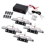 GloboStar® 85015 PRO Series ΣΕΤ 4 x Μπάρες Σήμανσης Οχήματος Οδικής Βοήθειας για Αυτοκίνητα & Φορτηγά 3 Προγραμμάτων Φωτισμού STROBE LED HIGH POWER 36W DC 10-30V Αδιάβροχο IP65 Πορτοκαλί Μ18 x Π4.5 x Υ3cm - 2 Χρόνια Εγγύηση - Image 6