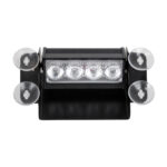 GloboStar® 85103 PRO Series Μπάρα Σήμανσης με Βεντούζες Στήριξης για Παρμπρίζ Οχήματος Οδικής Βοήθείας για Αυτοκίνητα & Φορτηγά 9 Προγραμμάτων Φωτισμού STROBE LED SMD 4W DC 10-30V IP20 Πορτοκαλί - Image 4