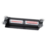 GloboStar® 85112 PRO Series Μπάρα Σήμανσης με Βεντούζες Στήριξης για Παρμπρίζ Οχήματος Πυροσβεστικής για Αυτοκίνητα & Φορτηγά 13 Προγραμμάτων Φωτισμού STROBE LED CREE CXB COB 18W DC 10-30V IP20 Κόκκινο - Image 3
